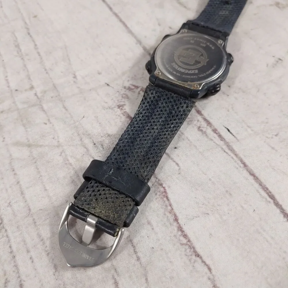 NEW BATTERY - Vintage Timex Expedition Watch 866 100M Indiglo Multi Time - USED